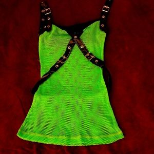 green emerald velvet dress Mesh See-through Swimsuit  YELLOW SUB TRADING